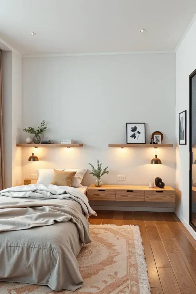 Floating Nightstands for a Sleek Bedroom Look