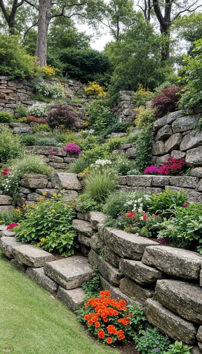 26. Tiered Garden Built with Stacked Rock Walls - photo 2