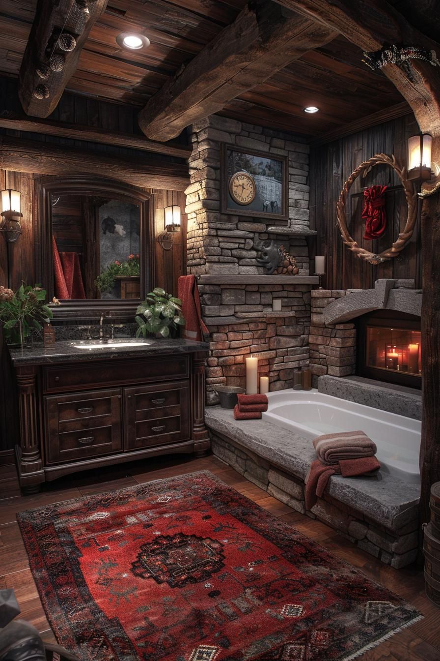 11. Rustic Charm in Cozy Bathrooms - photo 2