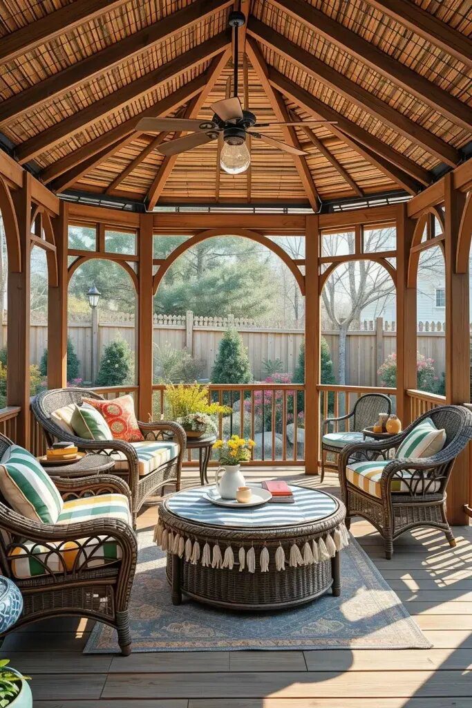 How Throw Pillows Add Personality to a Gazebo