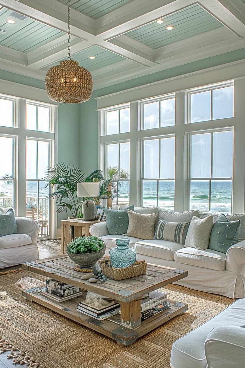 10. Coastal Earthy Living Room Style - photo 2
