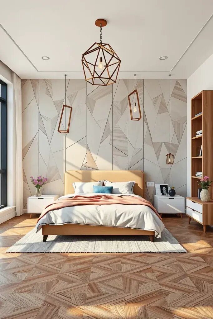 How to Add Geometric Flair to a Bedroom - photo 2