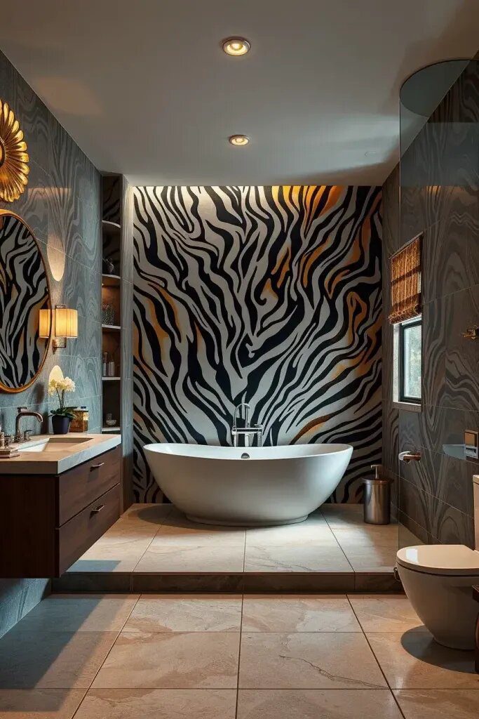 Animal Print Murals as Statement Walls - photo 2