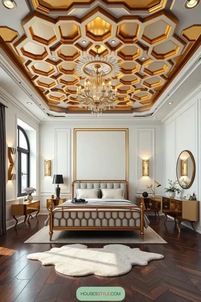 Stylish Bedroom Designs with Unique Ceilings