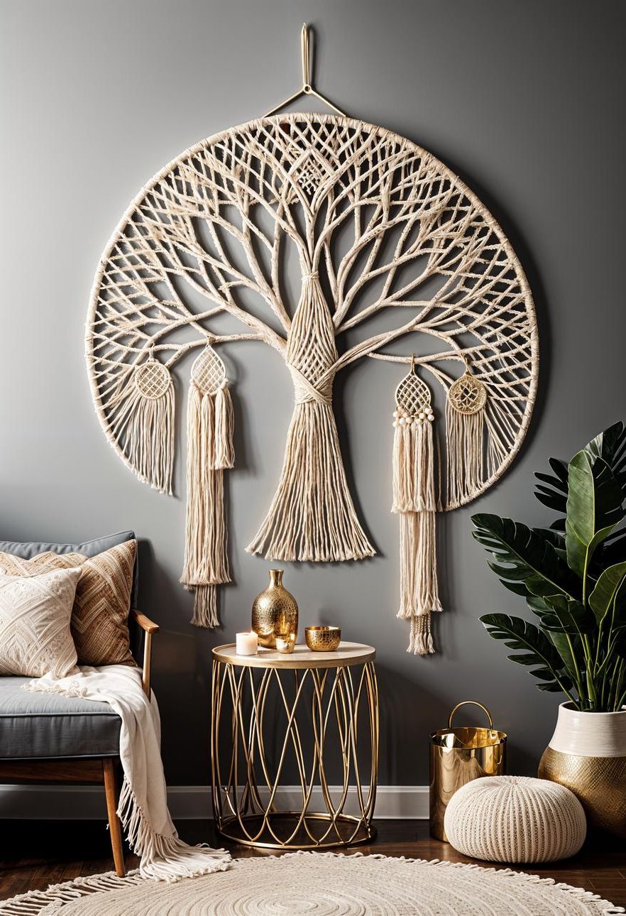 20. Neutral Macramé Holiday Accents - photo 4