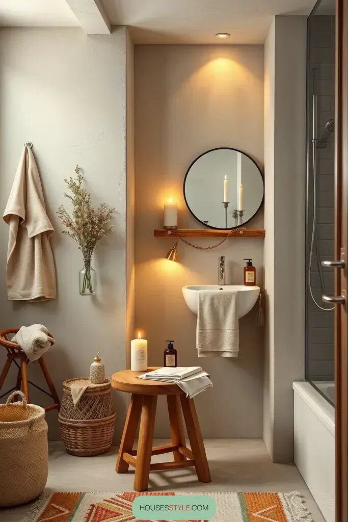 Neutral Tones for a Cozy Bathroom Feel