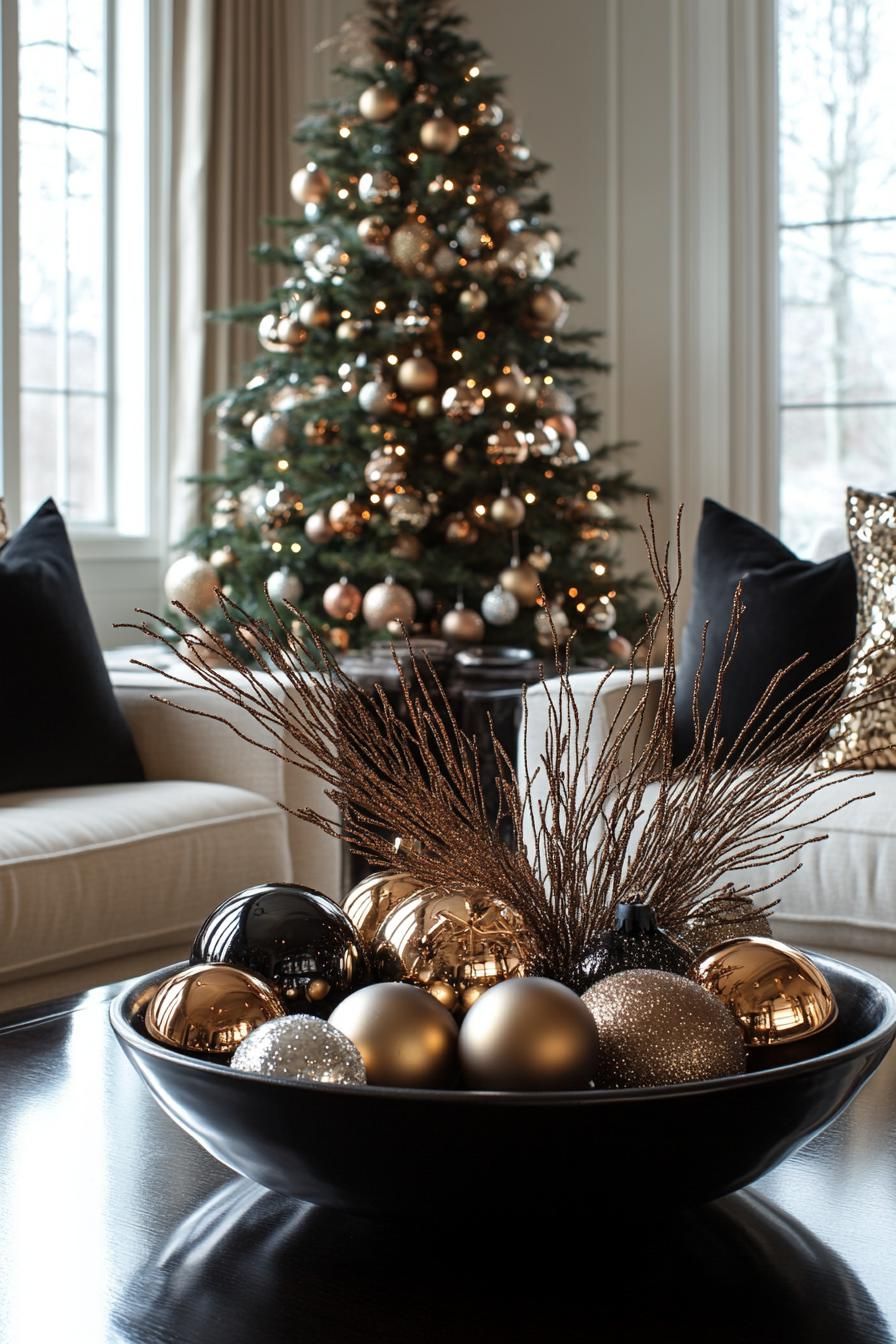 12. Monochrome Ornament Display Ideas - photo 2