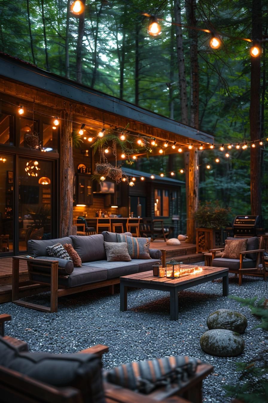 9. Whimsical Fairy Light Gravel Patios - photo 2