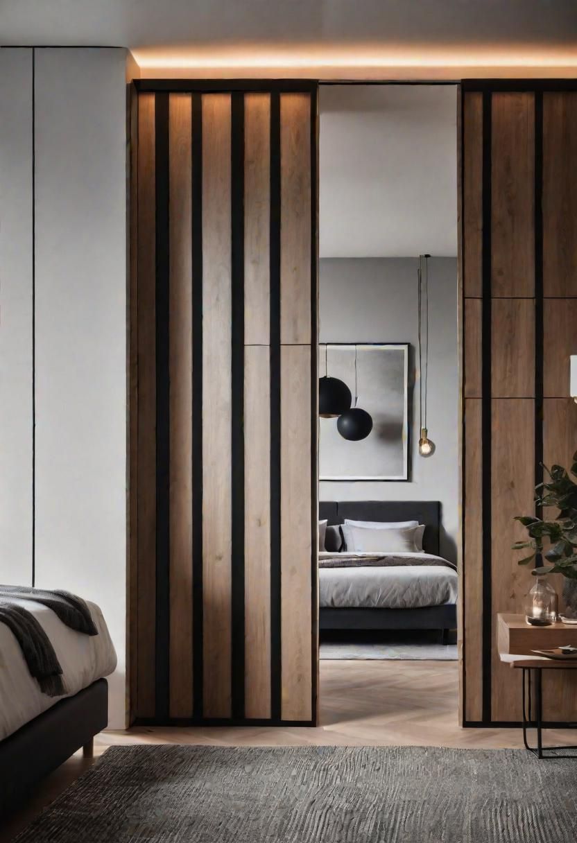 21. Sleek Bedroom Room Dividers