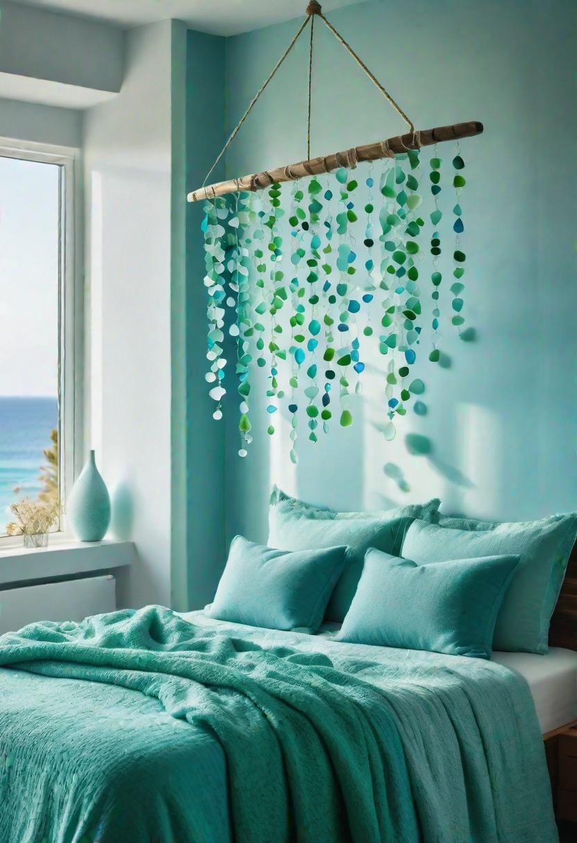 9. Sea Glass Mobile for Bedroom Decor