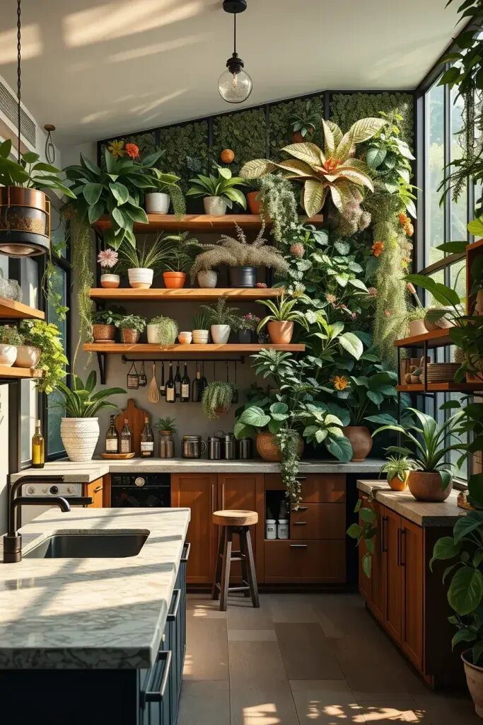 Jungle Kitchens With Living Vertical Gardens - photo 2