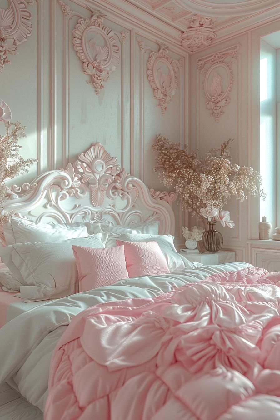 1. Blush Seashell Beach Chic Style