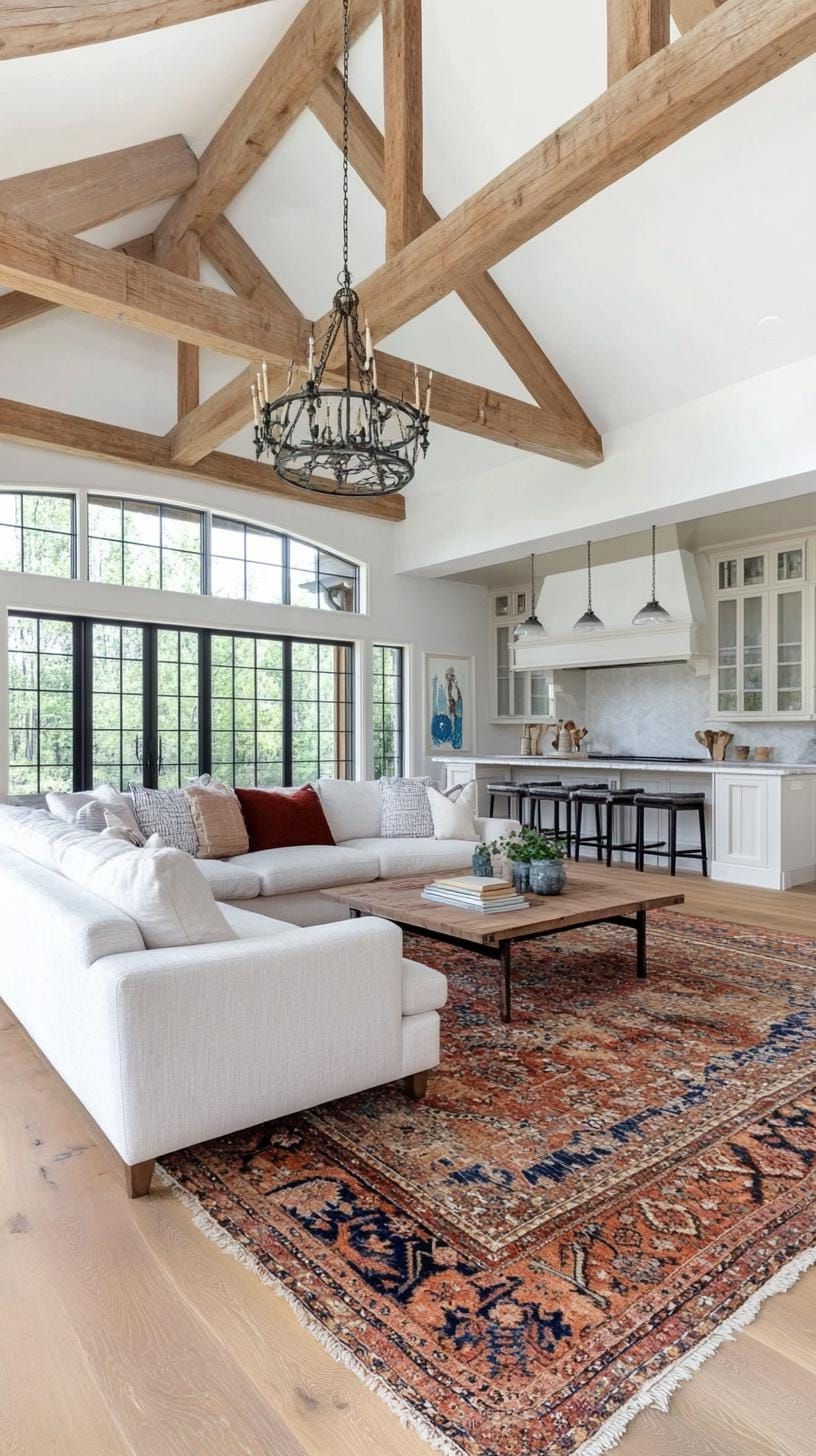 21. Antique Rugs Layered Over Timber Floors - photo 3