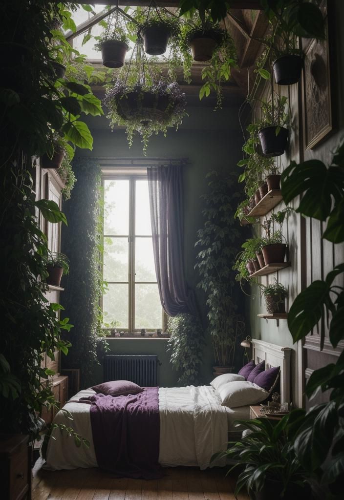 10. Dark Botanical Corner Styling