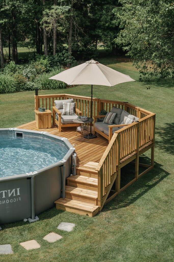 7. Wraparound Deck for Intex Pools