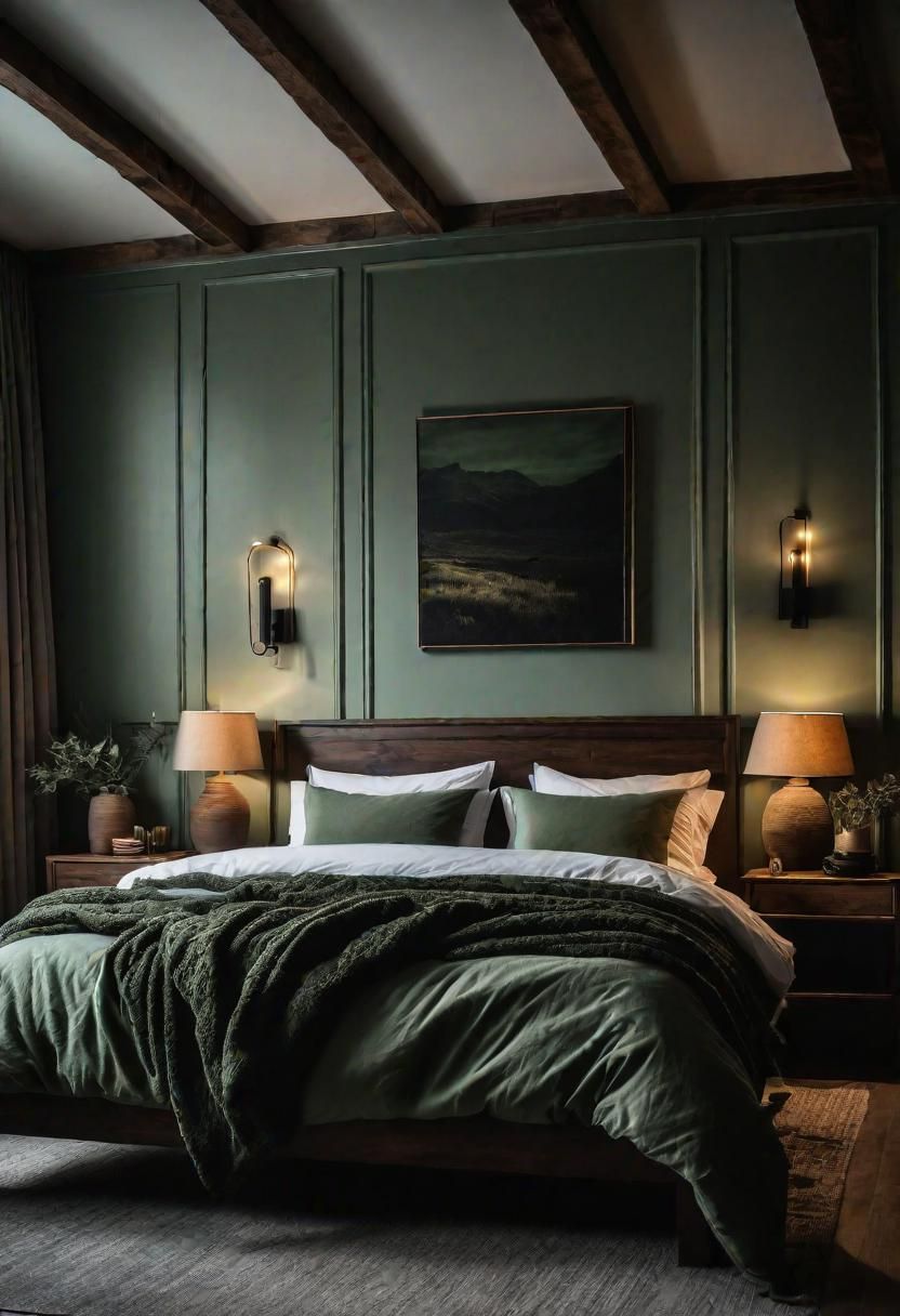 31. Sage Green Elegant Bedroom Style