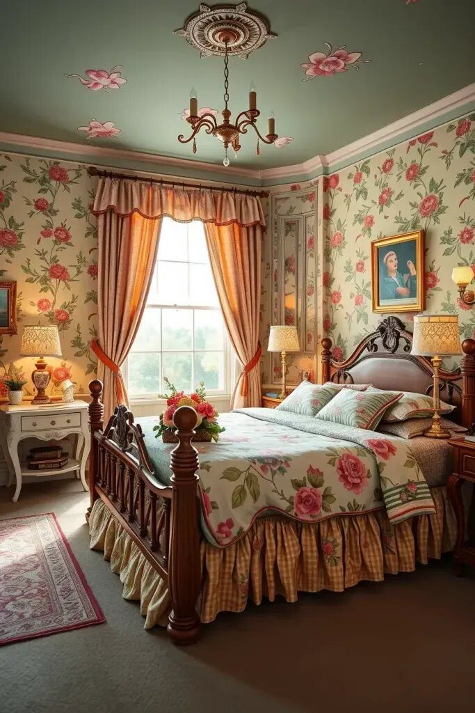 Vintage Florals Making a Comeback in Bedrooms