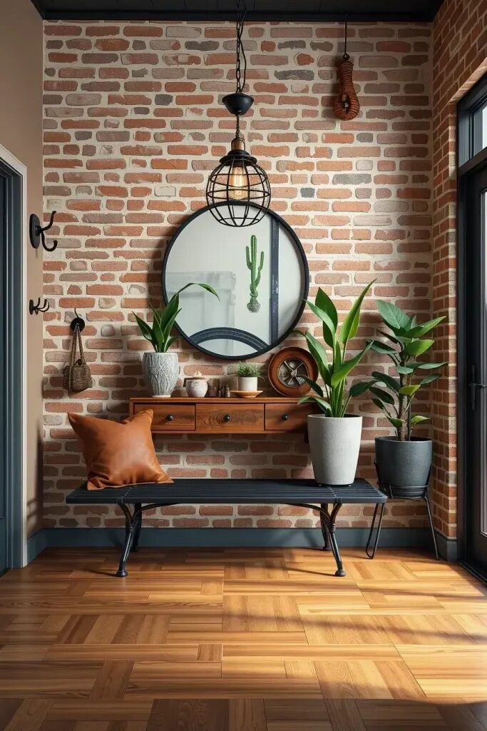 Raw Charm in Industrial-Style Entryways