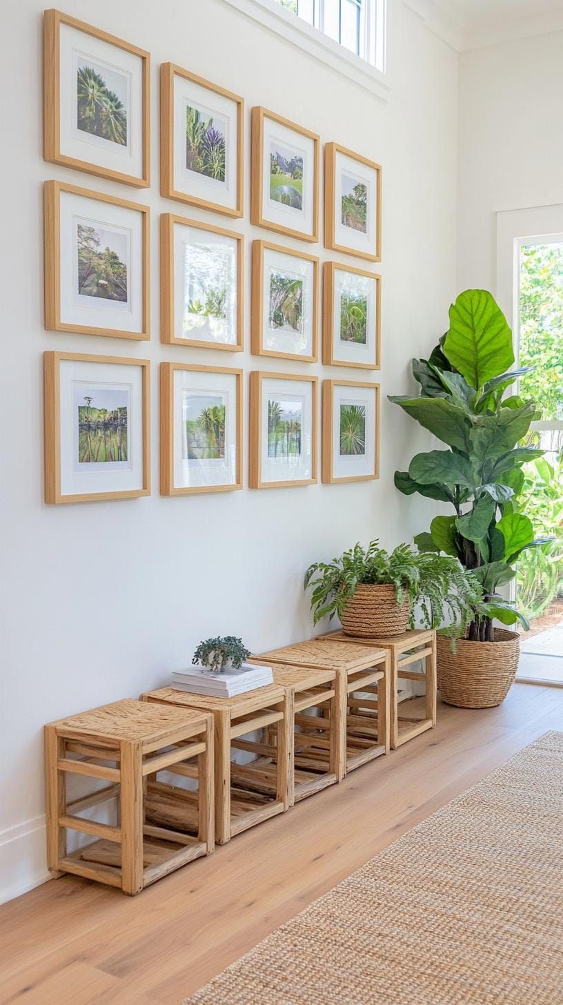 1. Symmetrical Grid Layout with Matching Frames