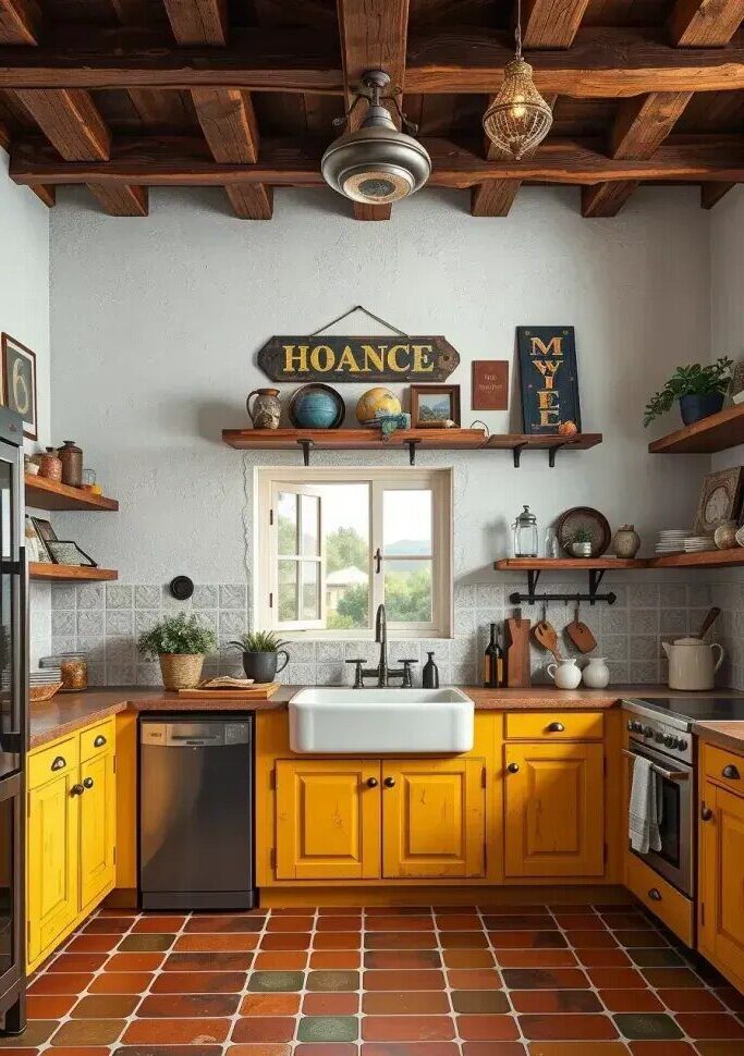 Yellow Cupboards for Rustic Farmhouse Kitchens - photo 2