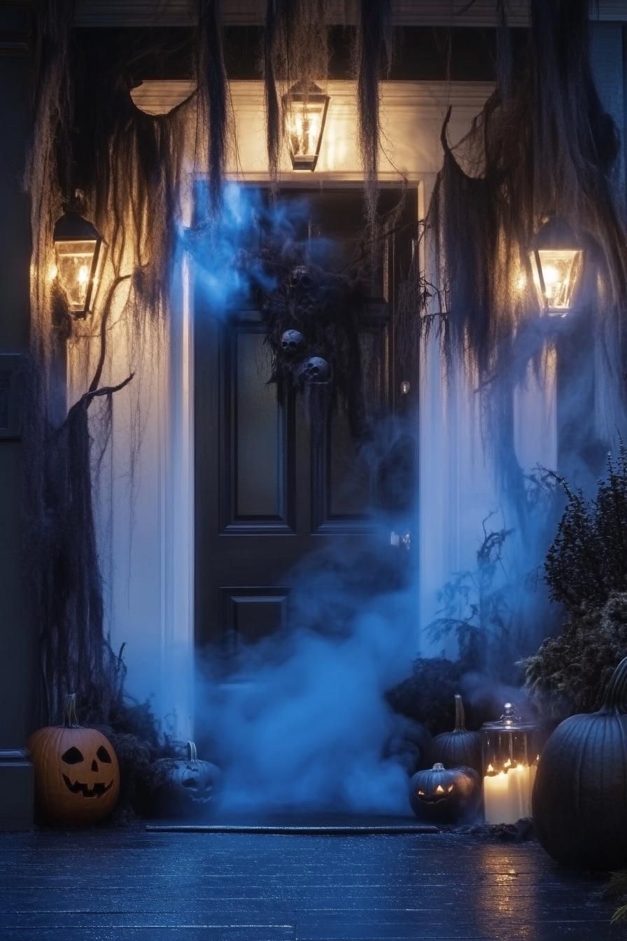 3. Enchanted Halloween Forest Decor