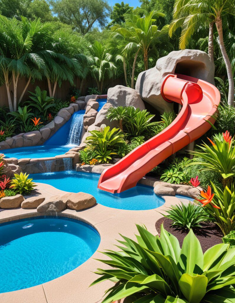 Splish, Splash Fun: Pools with Water Slides