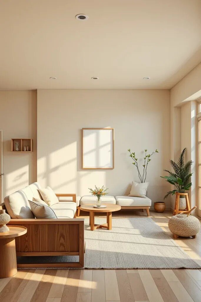 Wall Colors and Finishes for Japandi Style