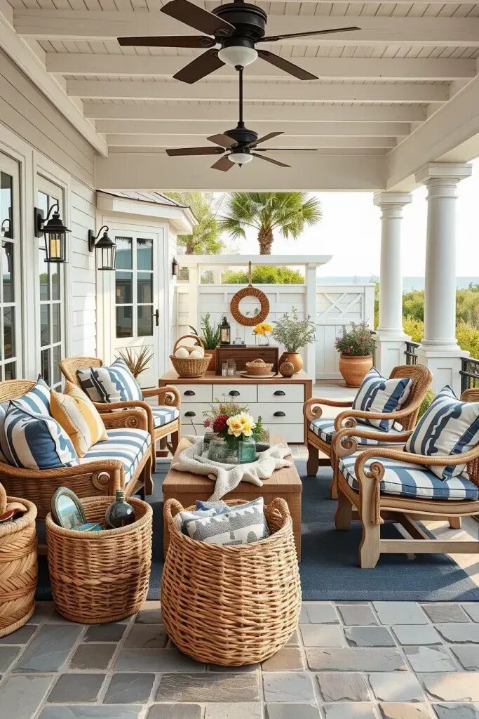 Coastal Decor for a Hamptons-Style Patio