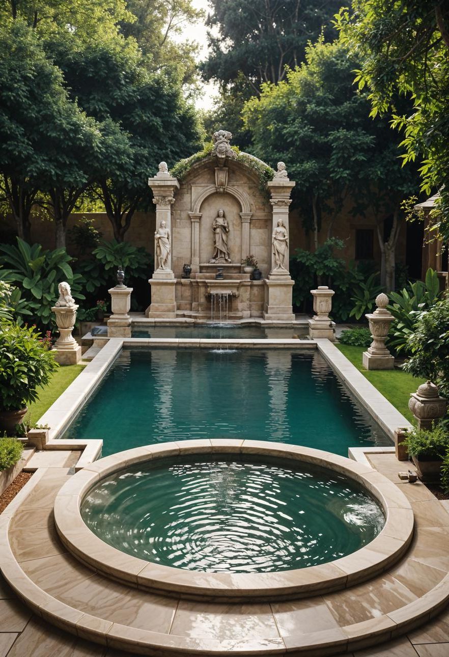 13. Roman Bath Pool Design Elegance - photo 3