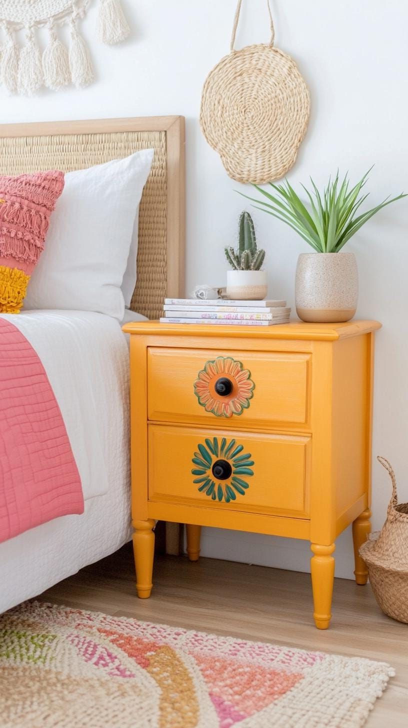 16. Artistic Bedside Table Picks - photo 3