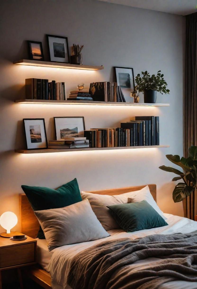 22. Cozy LED Reading Nook