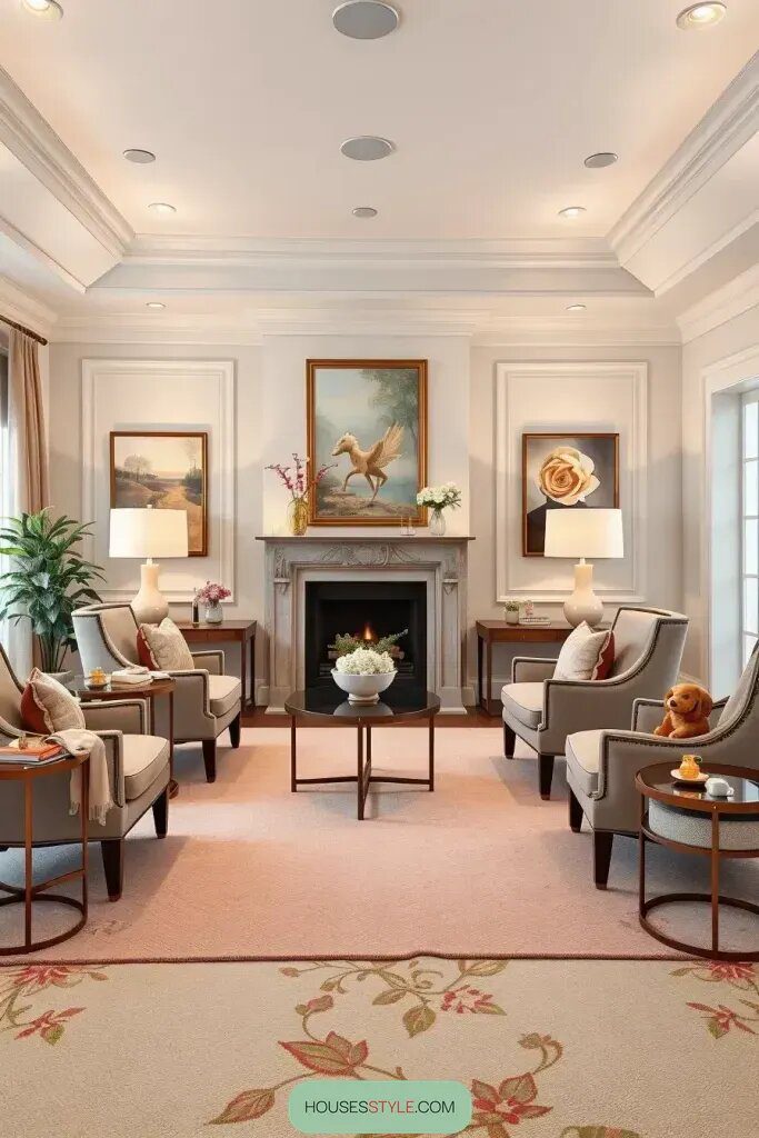 Balanced Furniture Layouts Through Symmetry