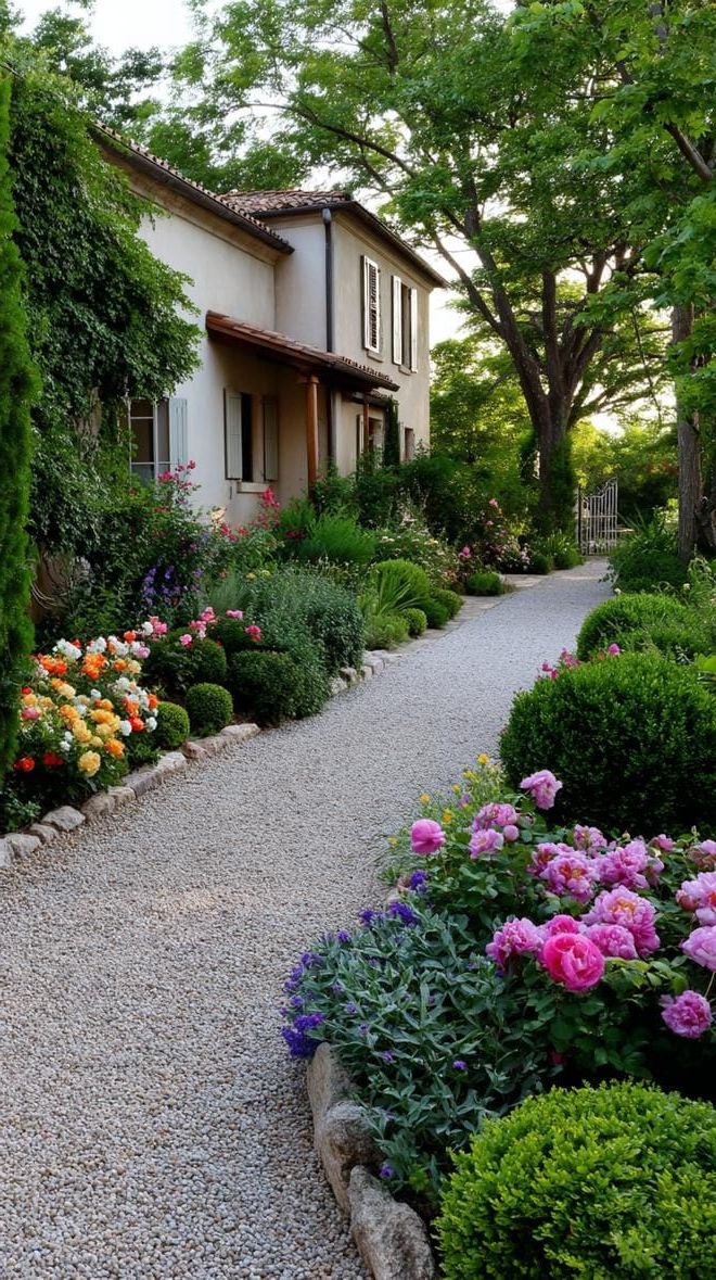 14. A Gravel Path Through Colorful Floral Hedges - photo 3