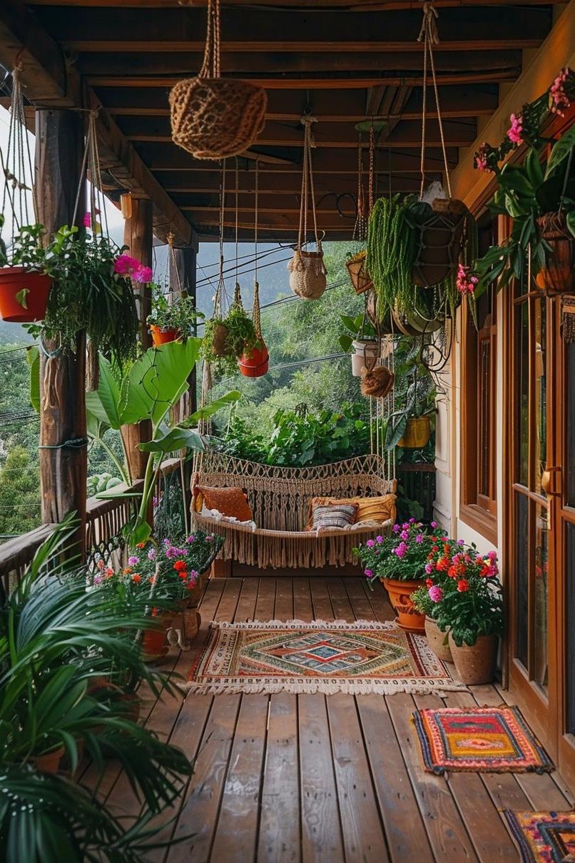 2. Boho Plant Hangers for Porch - photo 2