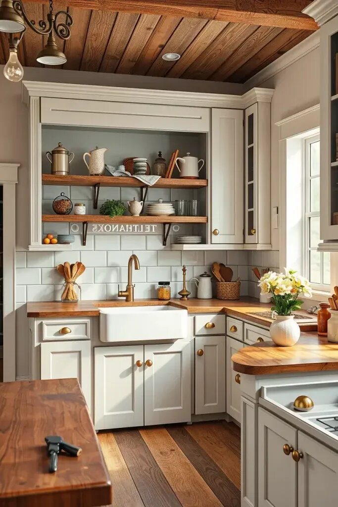 Soft Gray Cabinets for Farmhouse Kitchens - photo 2