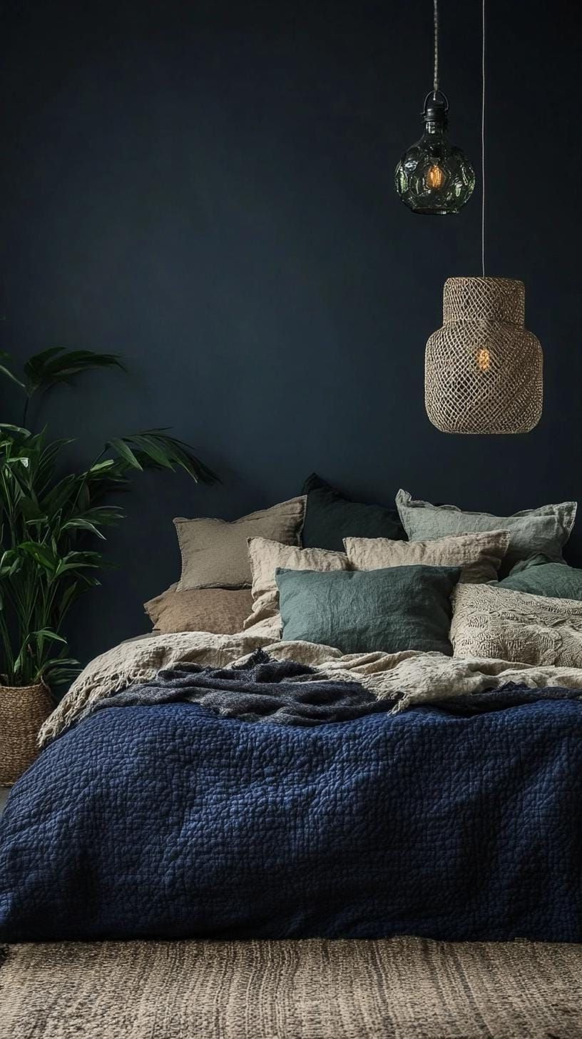 18. Eclectic Pillows, Throws, And Vintage Linens On The Bed - photo 2
