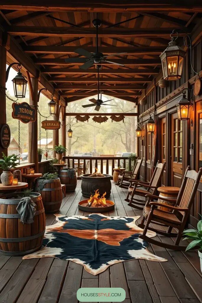 Outdoor Western Decor for Decks and Patios