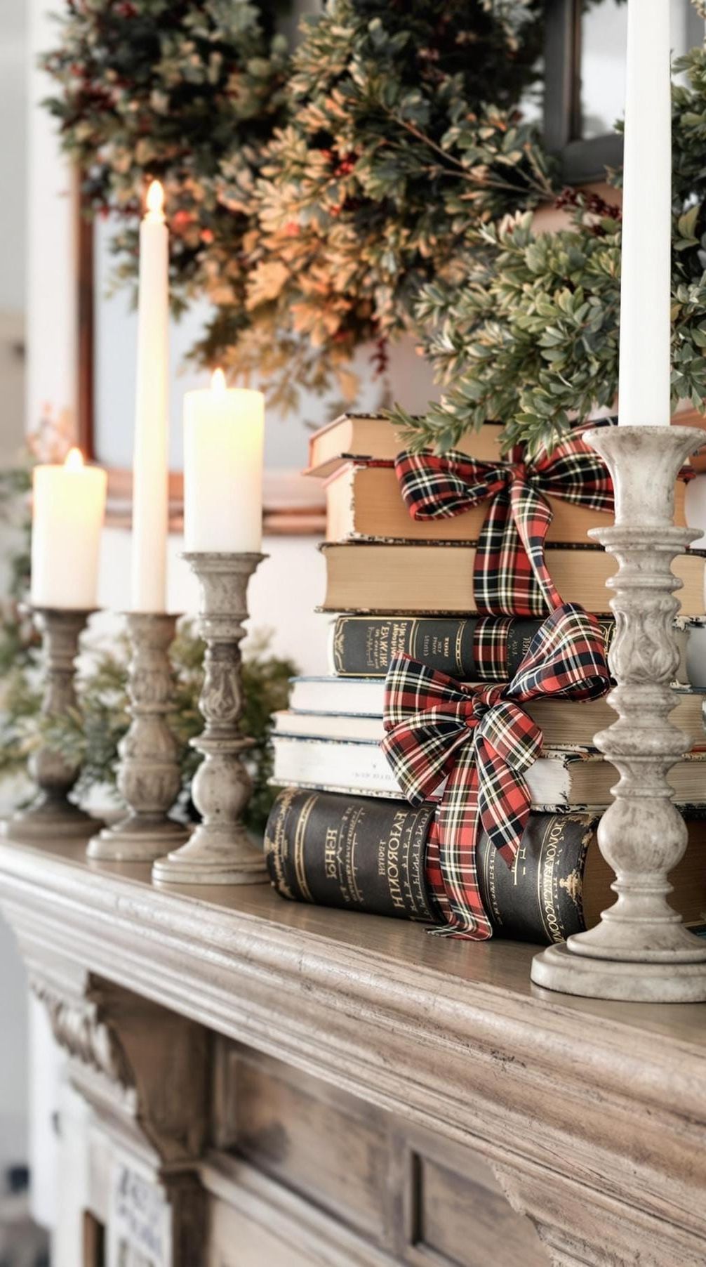 2. Cozy Winter Mantle Decor Inspo - photo 2