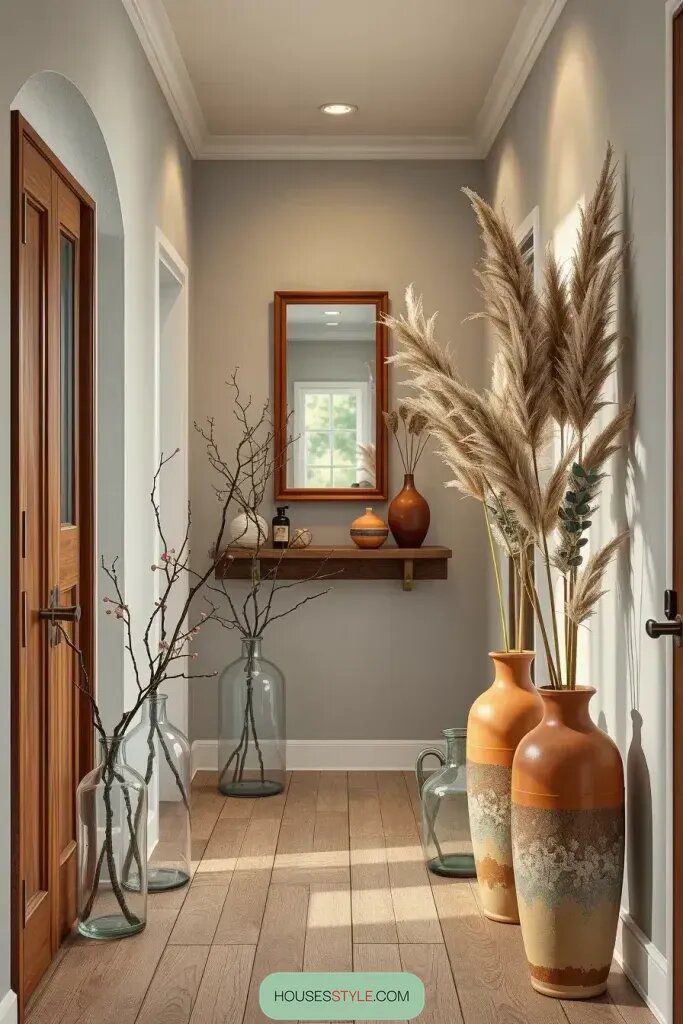 Dried Flowers and Branch Decor for Rustic Style