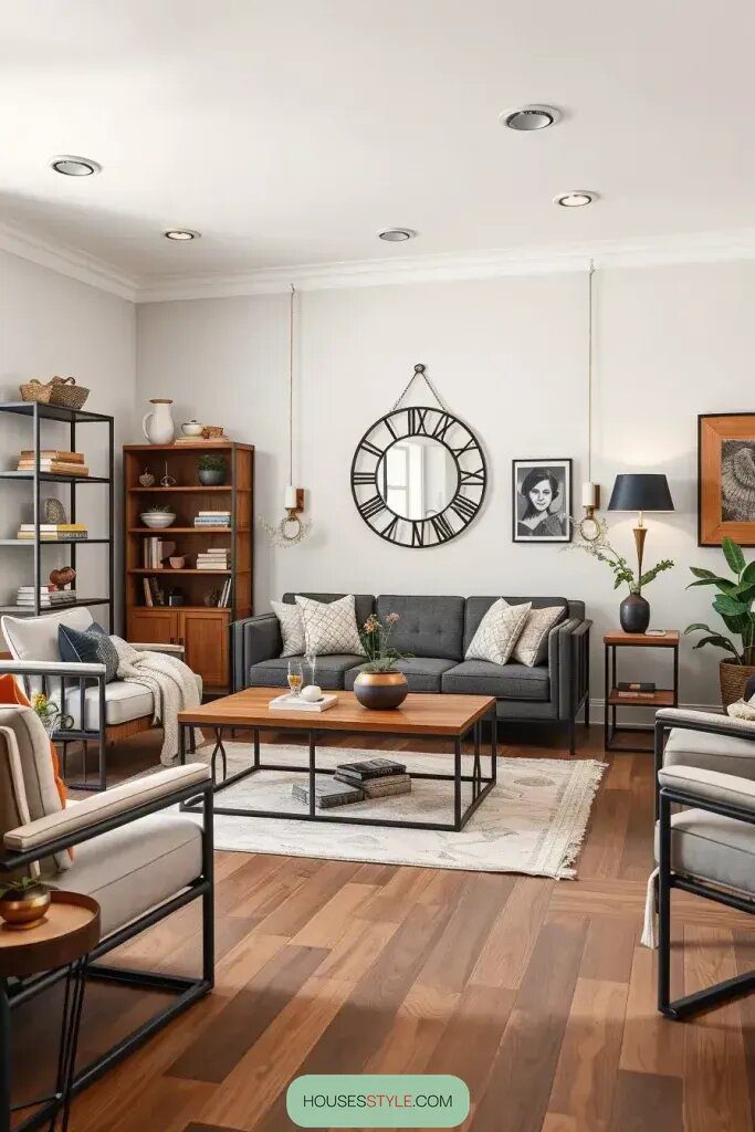 Pairing Wood Elements with Black Metal Accents