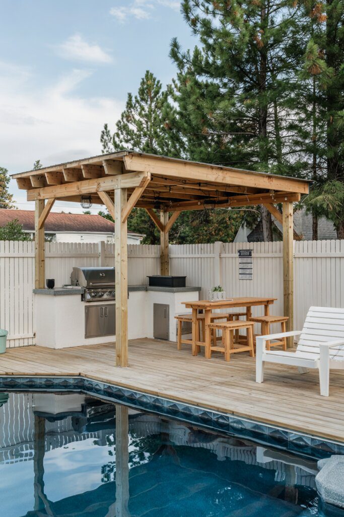 9. Spacious Deck Paired with an Outdoor Kitchen
