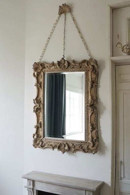 3. Small Wall Mirror with Big Style
