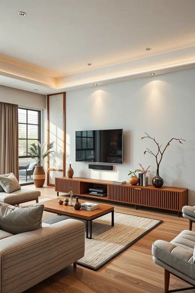 How Technology Fits Into Japandi Living Rooms