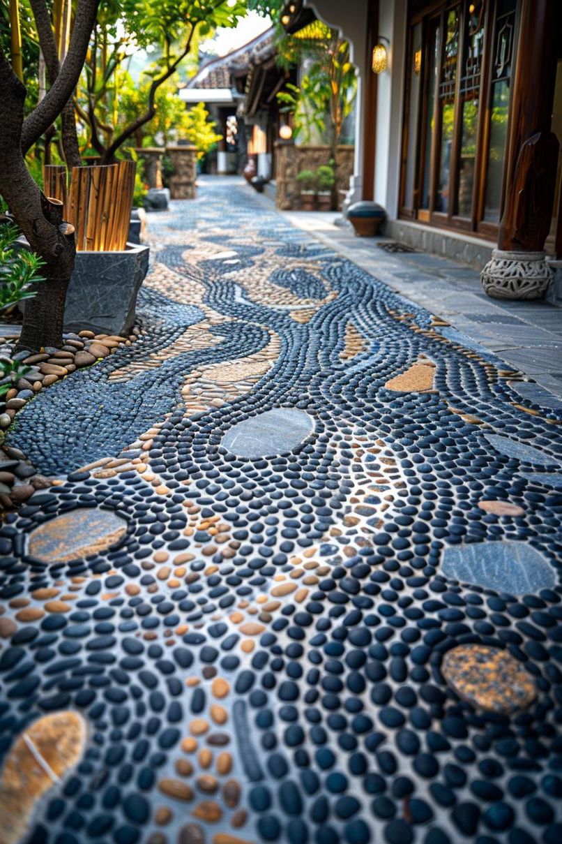 15. Design a Pebble Mosaic Pathway