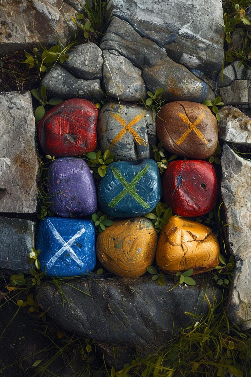 5. DIY Rock Tic-Tac-Toe Game
