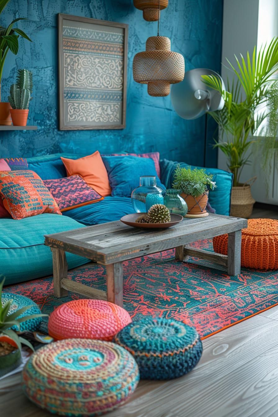 13. Gathering of Eccentric Floor Cushions - photo 3