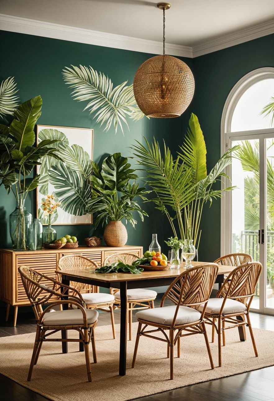 5. Tropical Dining Room Inspiration
