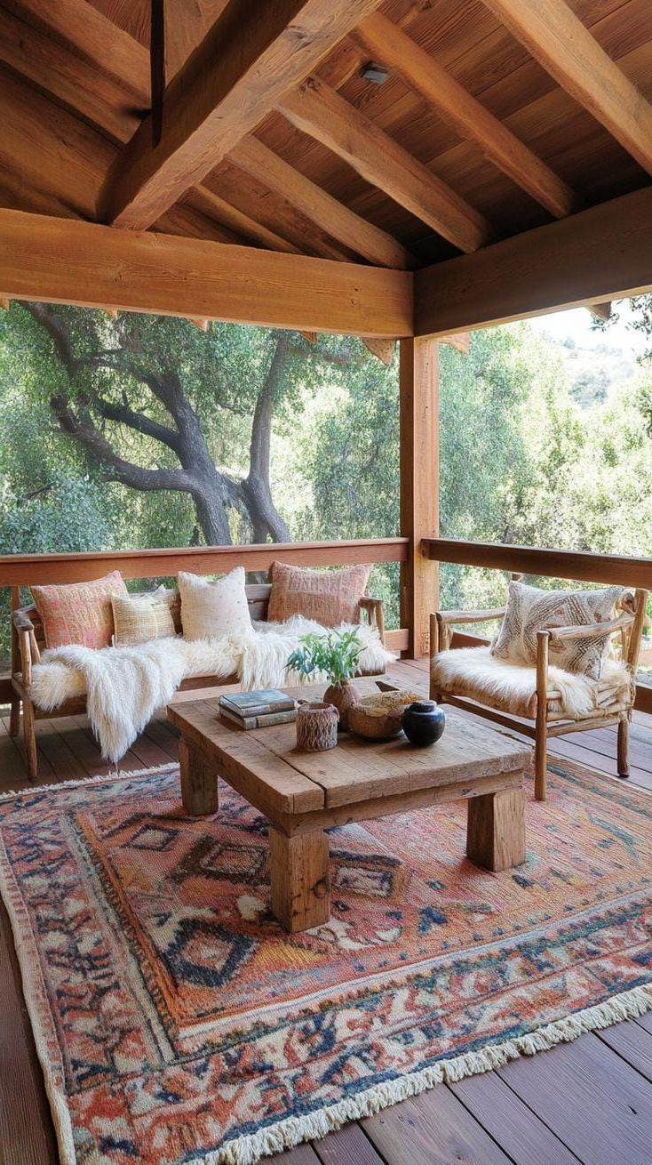 3. Rustic Wood Paneling for a Forest-Inspired Porch - photo 2