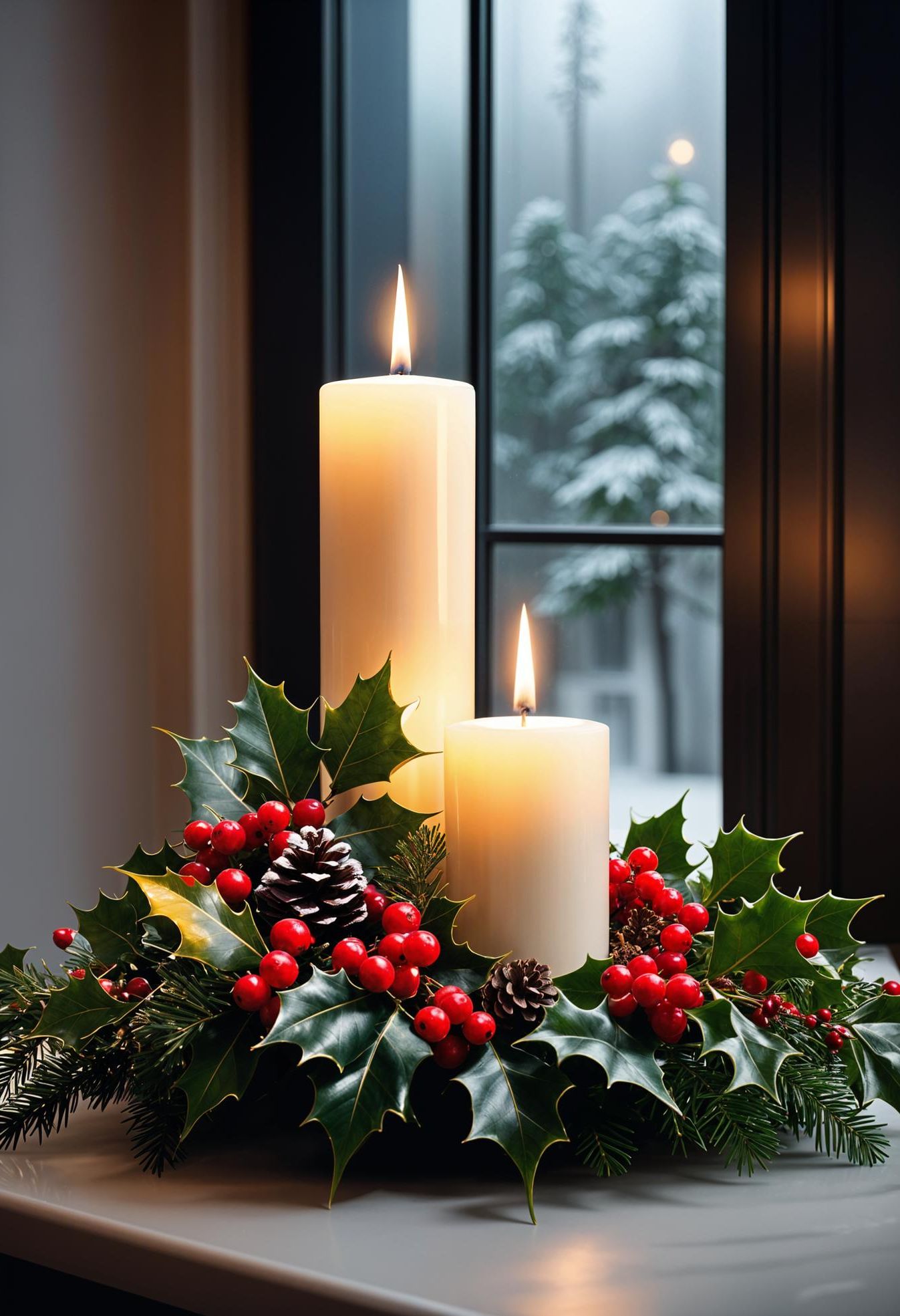 12. Greenery and Candle Display Ideas - photo 3