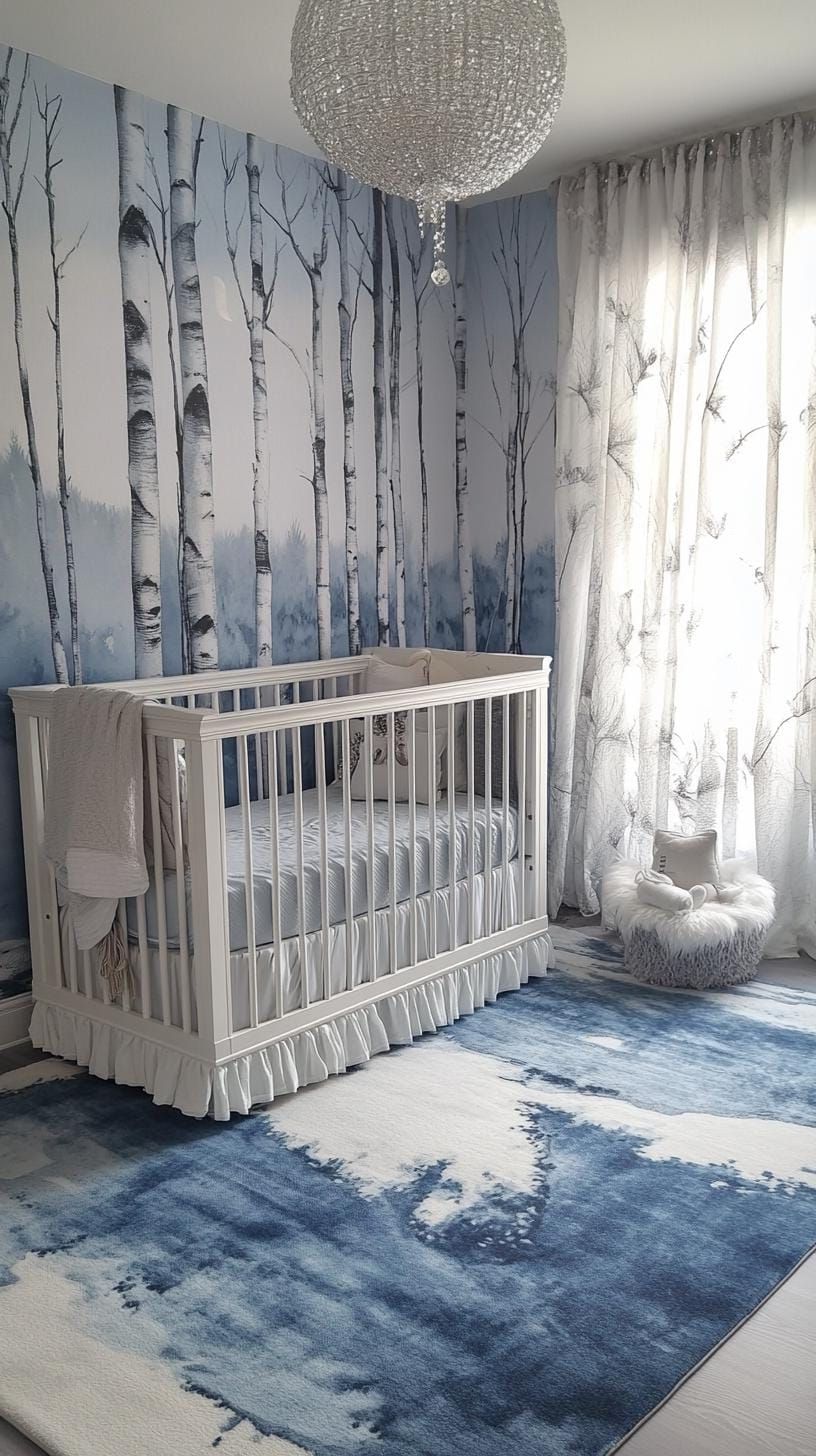 6. Twilight Grove in Cool Blues and Silver Tones - photo 2